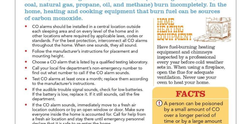 Announcement on CarbonMonoxide Saftey