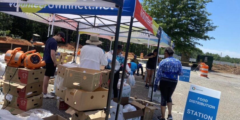 CFA Alumni volunteers – Food Distribution