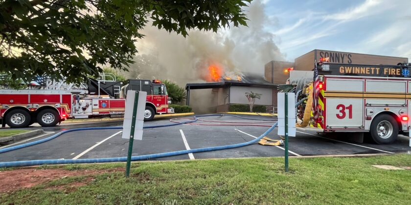 Fire At Sonny’s BBQ Restaurant- Lawrenceville
