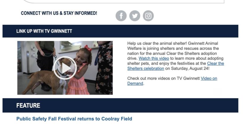 Gwinnett County – News Lettter Enroll