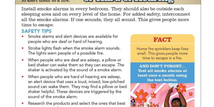 Smoke Alarm – Deaf & Hard hearing