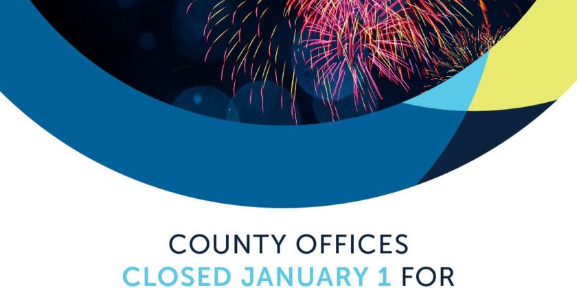 County Offices Closed on 01-Jan-2025 –  New Year day