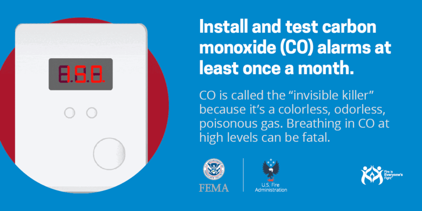 Carbon Monoxide (CO) Alarms – Safety Tips