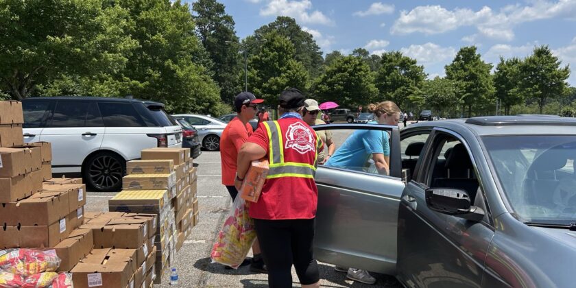 Food Distribution At Shorty Howell Park In Duluth