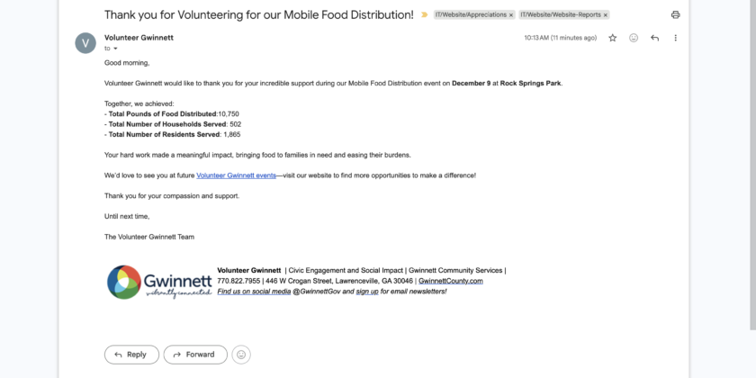 Appreciation – Mobile Food Distribution – 09-Dec-2025