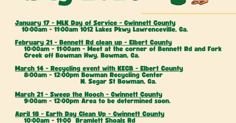 Blight Bandits – CleanUP Schedule
