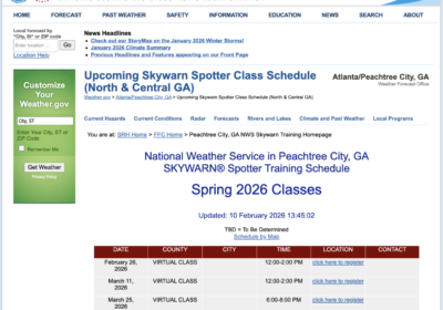 Storm Spotter Training Opportunity