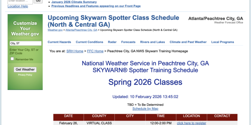 Storm Spotter Training Opportunity ➡️ 26-Feb-2026